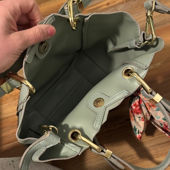 Steve Madden Mint Shoulder Bag with Floral Accent - Picture 3 of 3